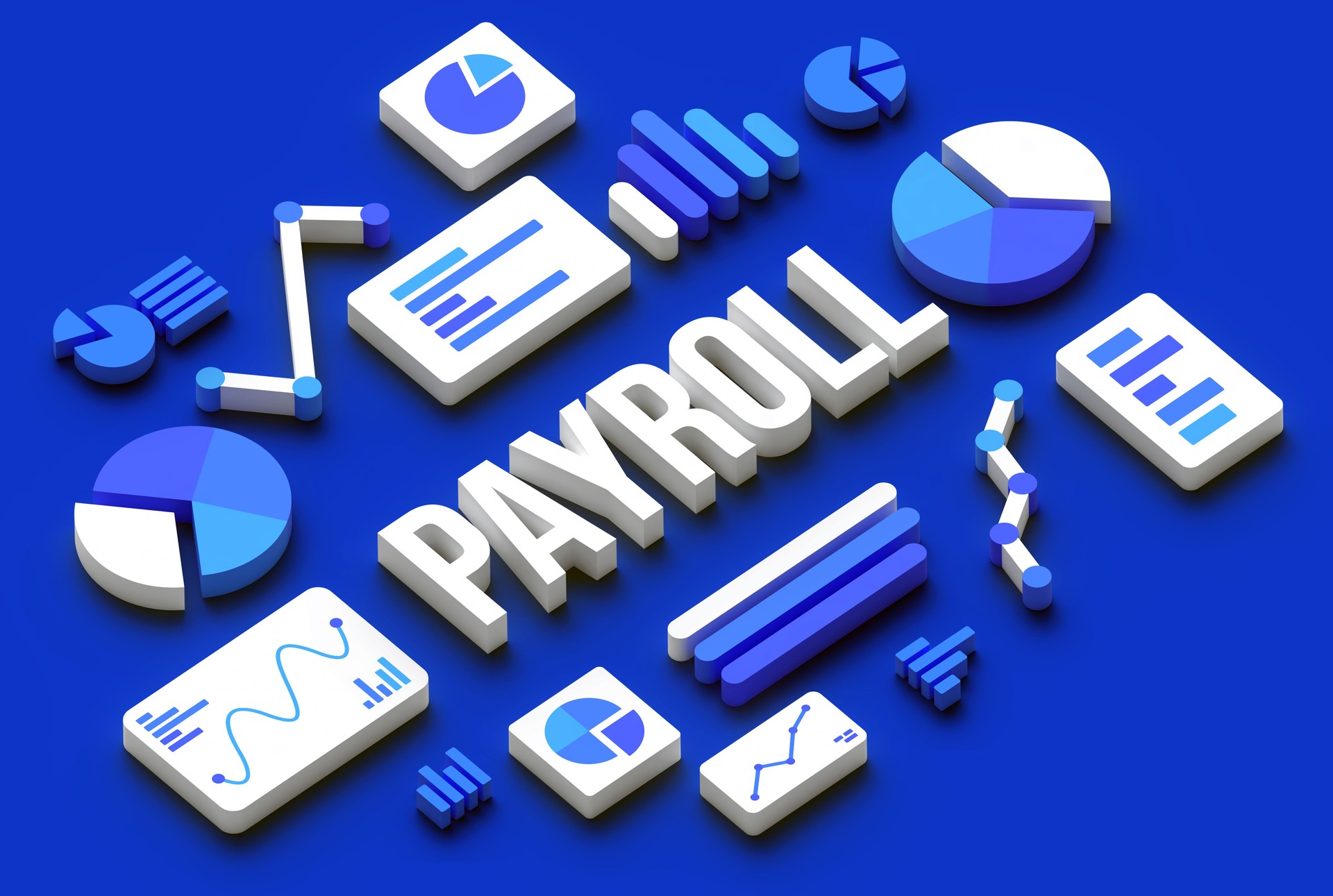 Payroll Charts and Graphs Data Preparation 3D